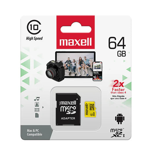 Memoria Micro Sd 64 Gb Maxell Clase 10 – imagen 3