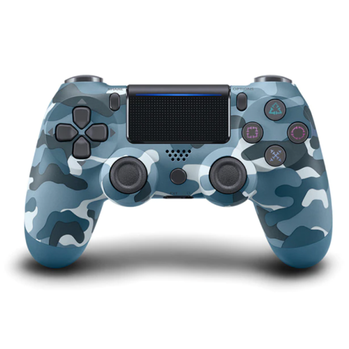 Control Joystick Inalámbrico Ps4 Doubleshock Camuflado Azul