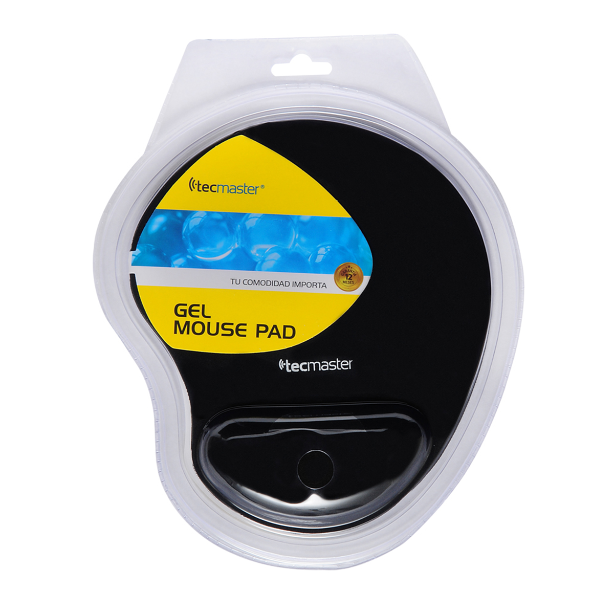 Mousepad Apoya Muñeca Gel Silicona Tecmaster Negro