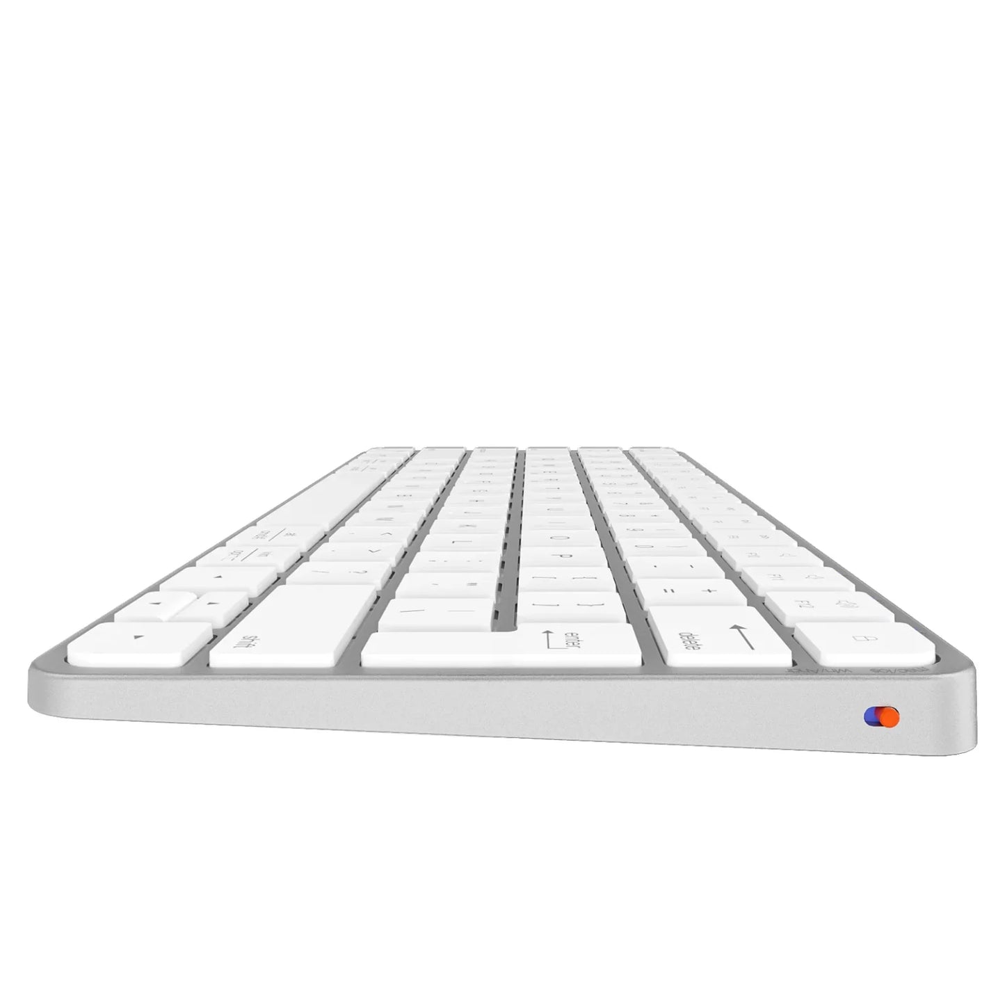 Teclado Mini Inalámbrico Meetion iKey K210 78 Teclas Dual 2.4G + Bluetooth Blanco - vista 4