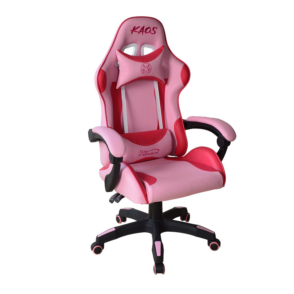 Silla Gamer Kaos Njoytech Reclinación 150º Rosado – imagen 5