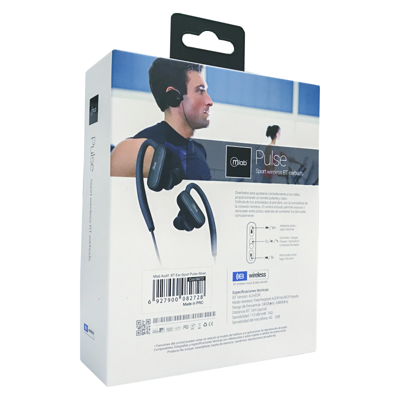 Audifonos Bluetooth Deportivos Microlab Pulse Silver – imagen 5