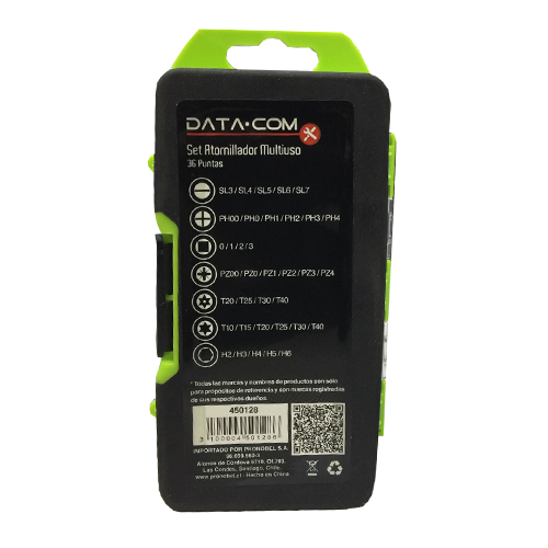 Set Atornillador Multiuso 36 Piezas Datacom – imagen 3