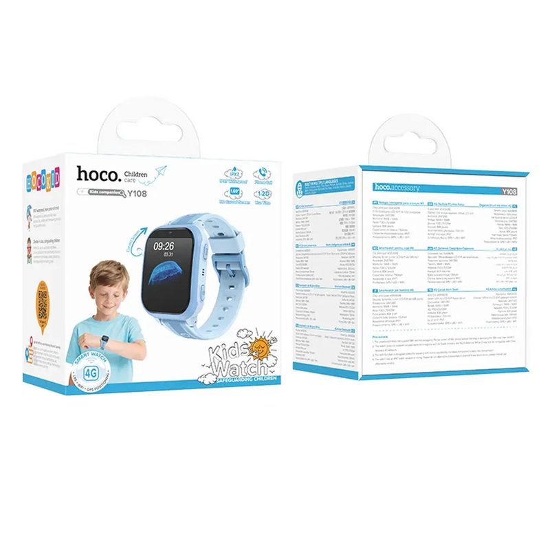 Smartwatch Hoco Y108 4G Azul - vista 3