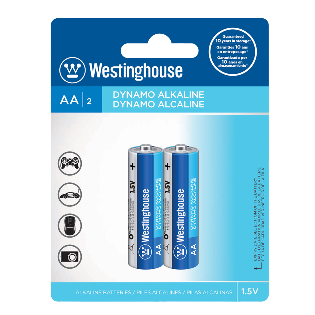 Pack 2 Pilas Alcalina AA Westinghouse