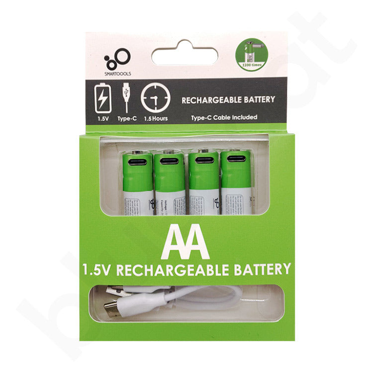 Pilas Recargables Tipo C AA 4 Unidades Blanco – imagen 3