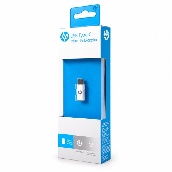 Adaptador HP Micro USB a USB-C USB 2.0 Blanco