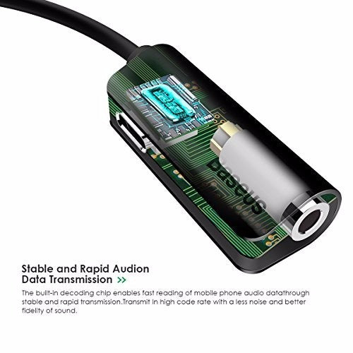 Adaptador Iphone Lightning Carga y Jack 3.5mm Baseus – imagen 3