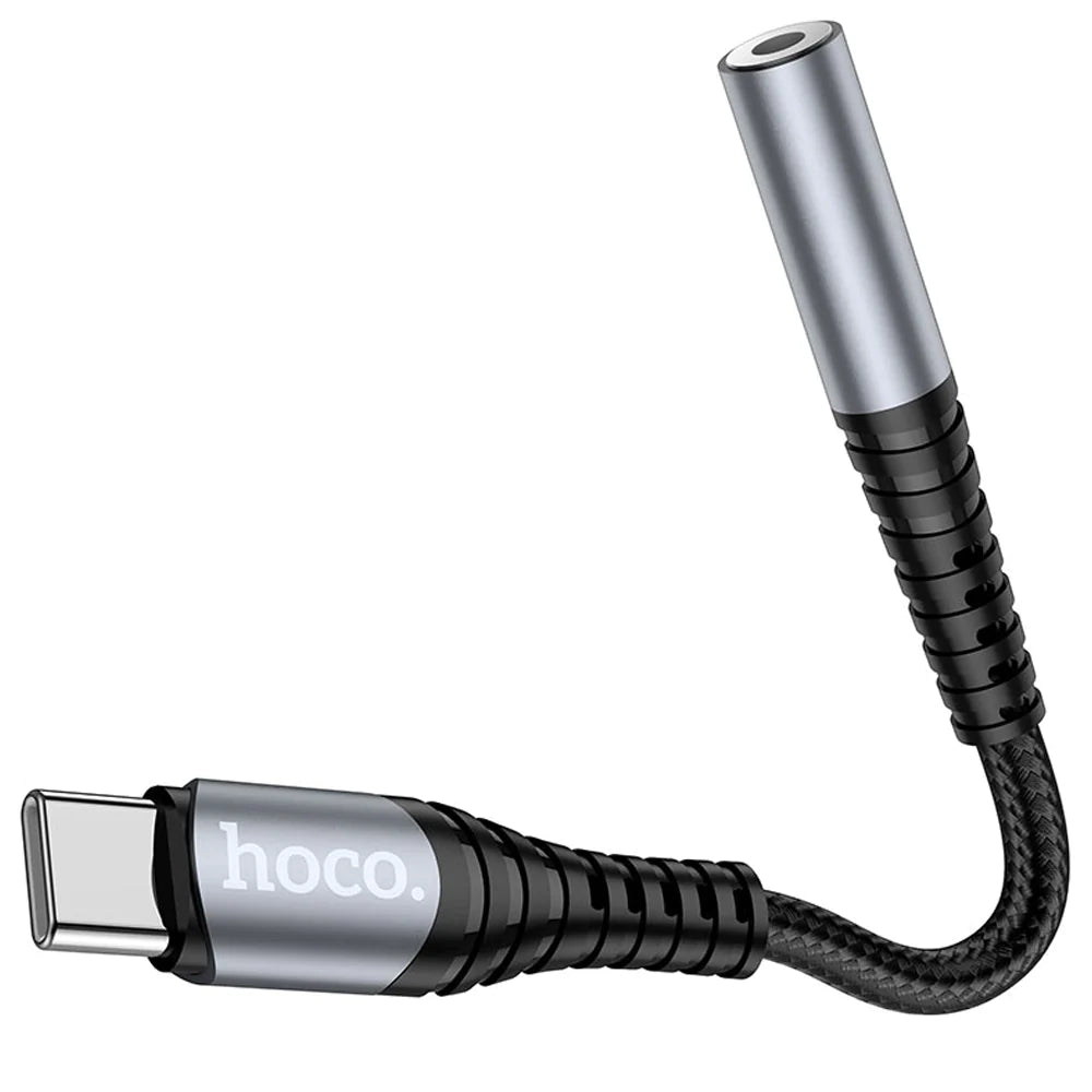 Adaptador Convertidor de Audio Tipo C a 3.5mm Hoco Ls33 Gris – imagen 5