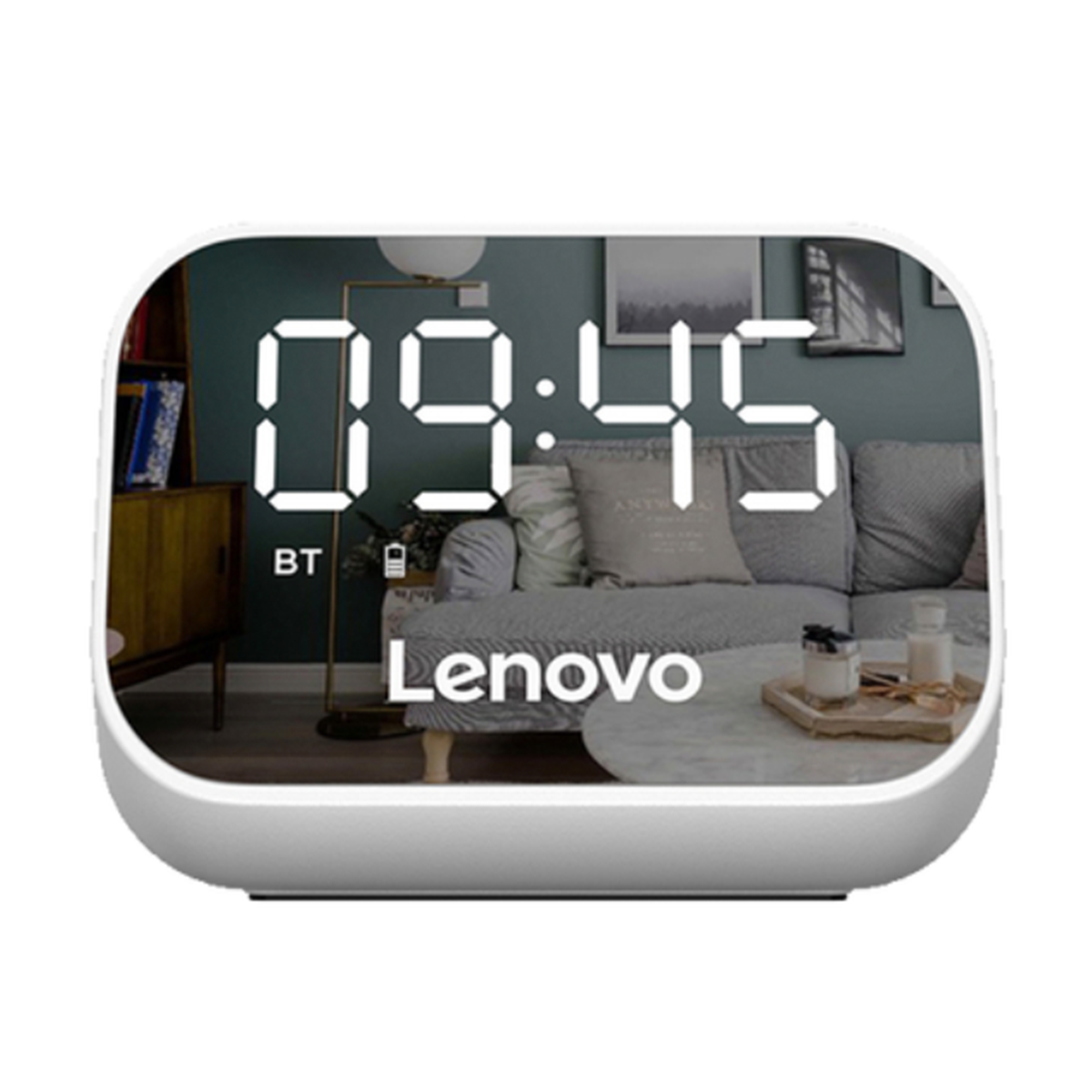 Parlante Bluetooth Lenovo TS13 Reloj Despertador Digital Blanco