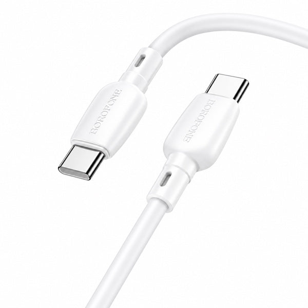 Cable Tipo C a Tipo C 60w Borofone Bx93 Blanco