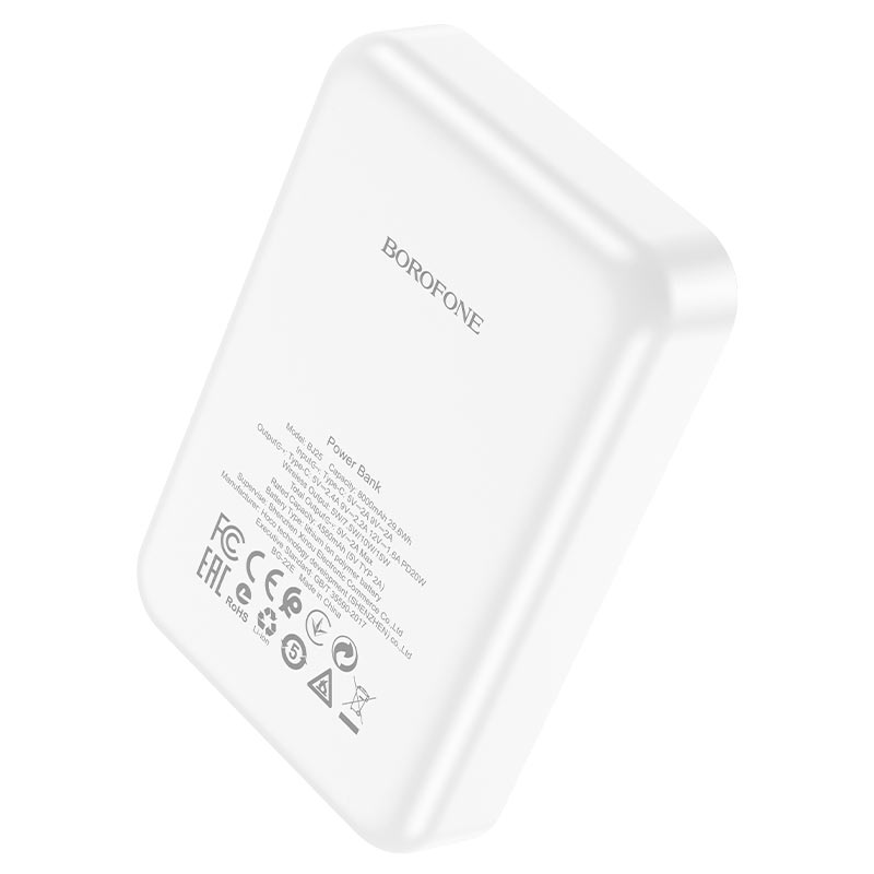 Bateria Portatil Powerbank Borofone Bj25 Magsafe 8.000mAh Blanco – imagen 5