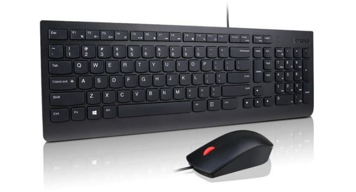 Lenovo Combo Teclado + Mouse Essential Wired Negro – imagen 2