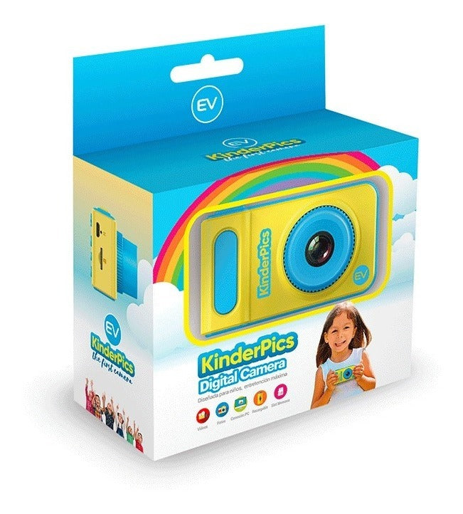 Camara Digital Kinder Pics Ev3 Microlab Para Niños Azul – imagen 4