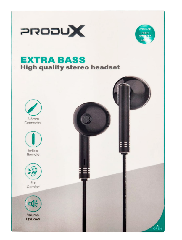 Audifonos In Ear Produx St1b Extra Bass Negro – imagen 2