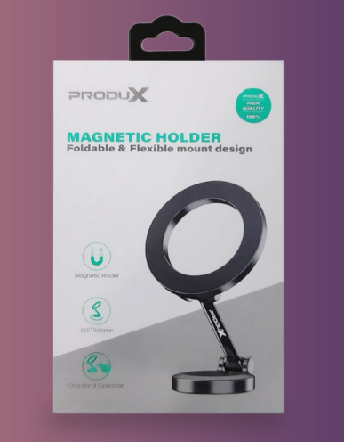 Soporte Auto Magnetico Produx 360 Negro – imagen 2