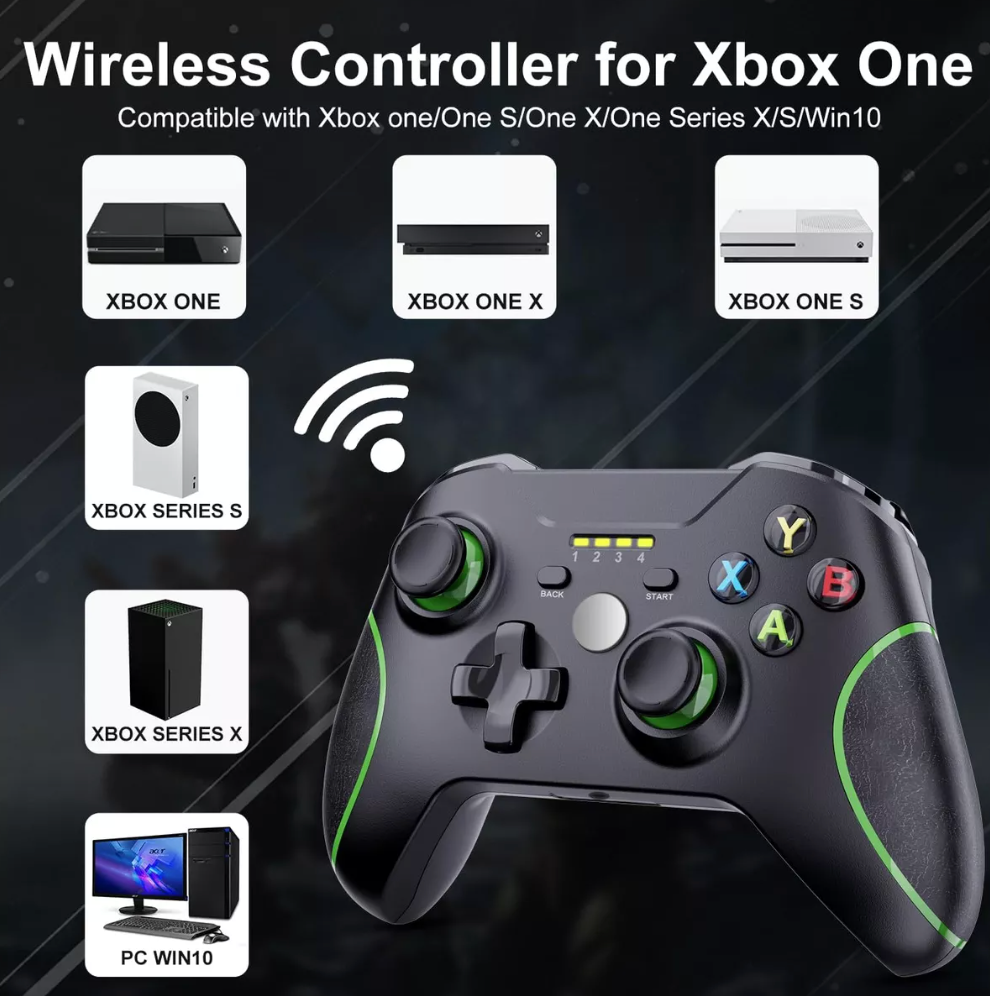 Control Mando Gamer Para Xbox One 2.4g Inalámbrico Negro – imagen 5