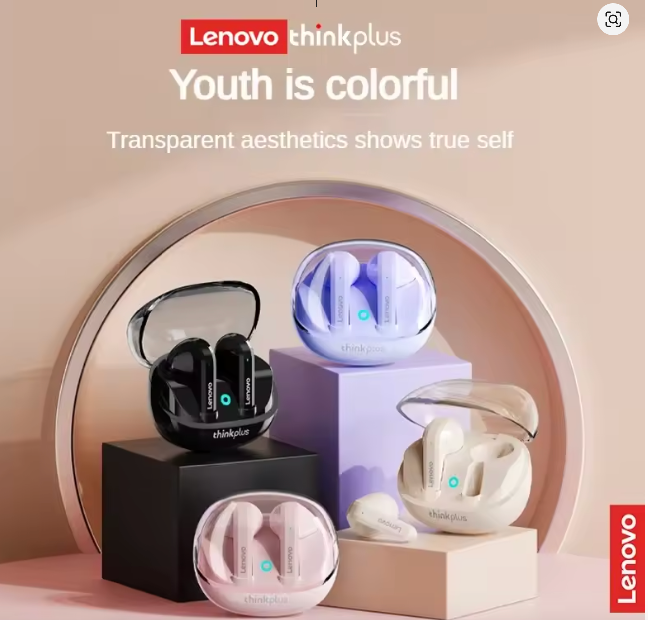 Audífonos Bluetooth Thinkplus Lenovo X22 Blanco – imagen 3