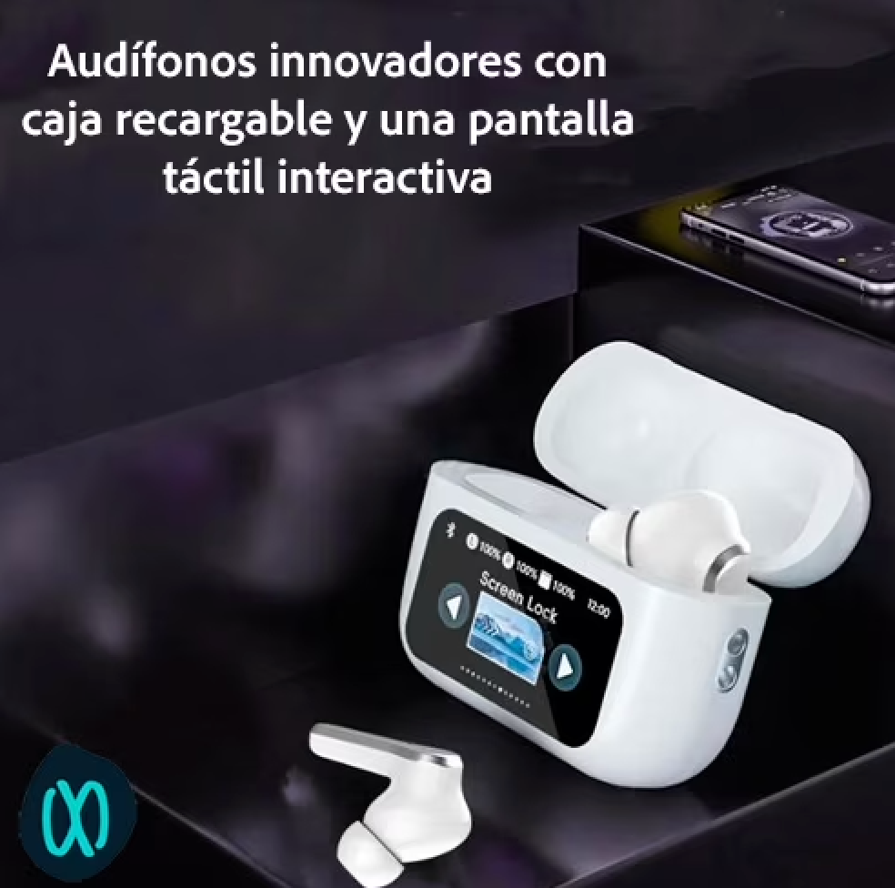 Audífonos In Ear Bluetooth Oneday Ye01 Anc Enc Pantalla Blanco – imagen 3