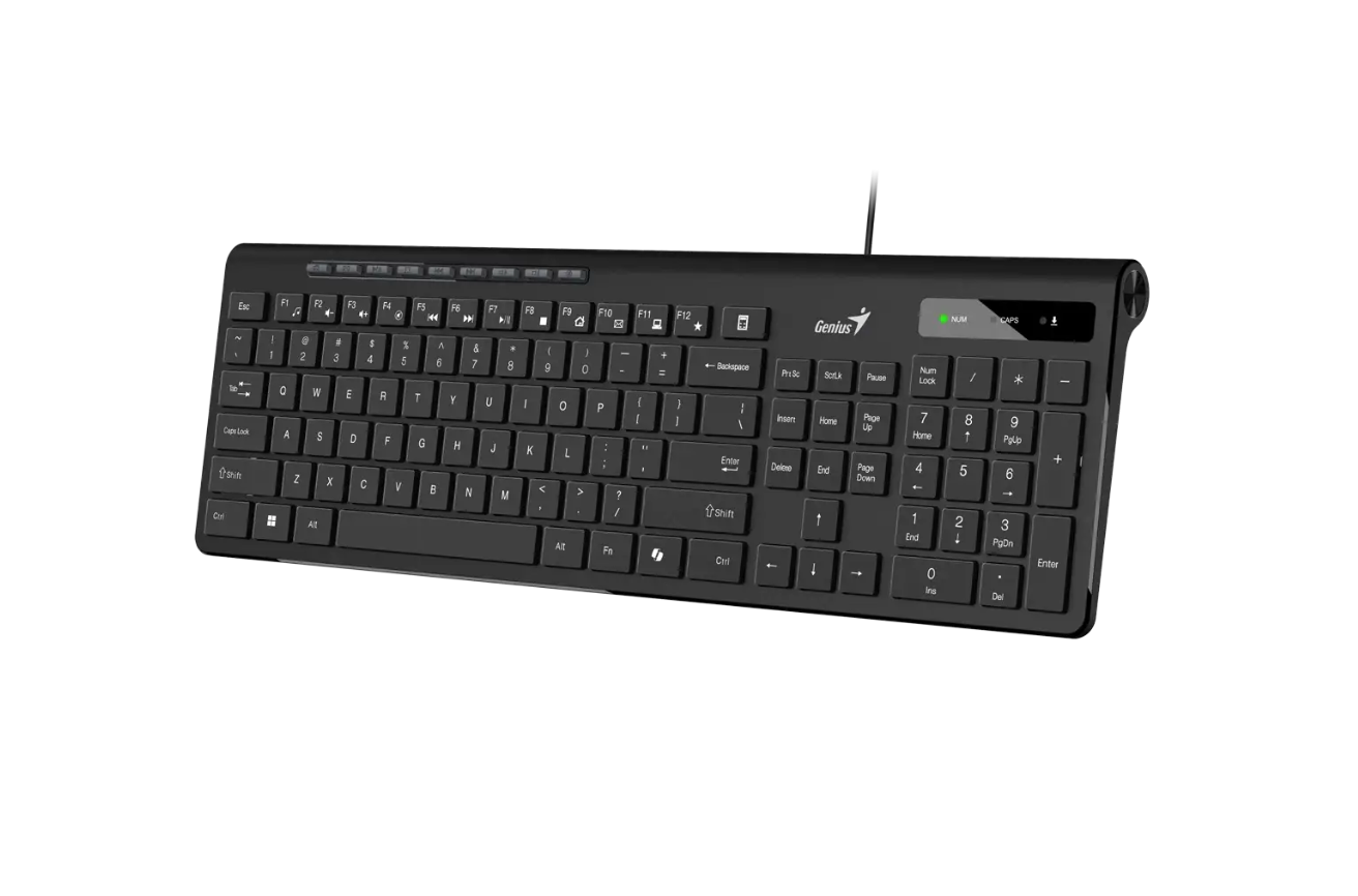 Teclado Con Cable Genius Usb Slimstar 230 II Negro – imagen 3
