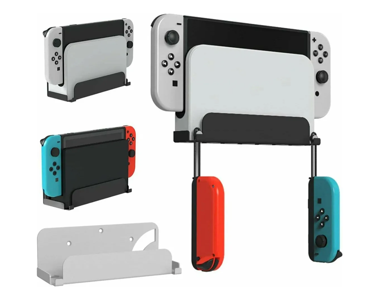 Soporte Pared Muro Nintendo Switch Y Oled Jys Ns230 Blanco – imagen 4