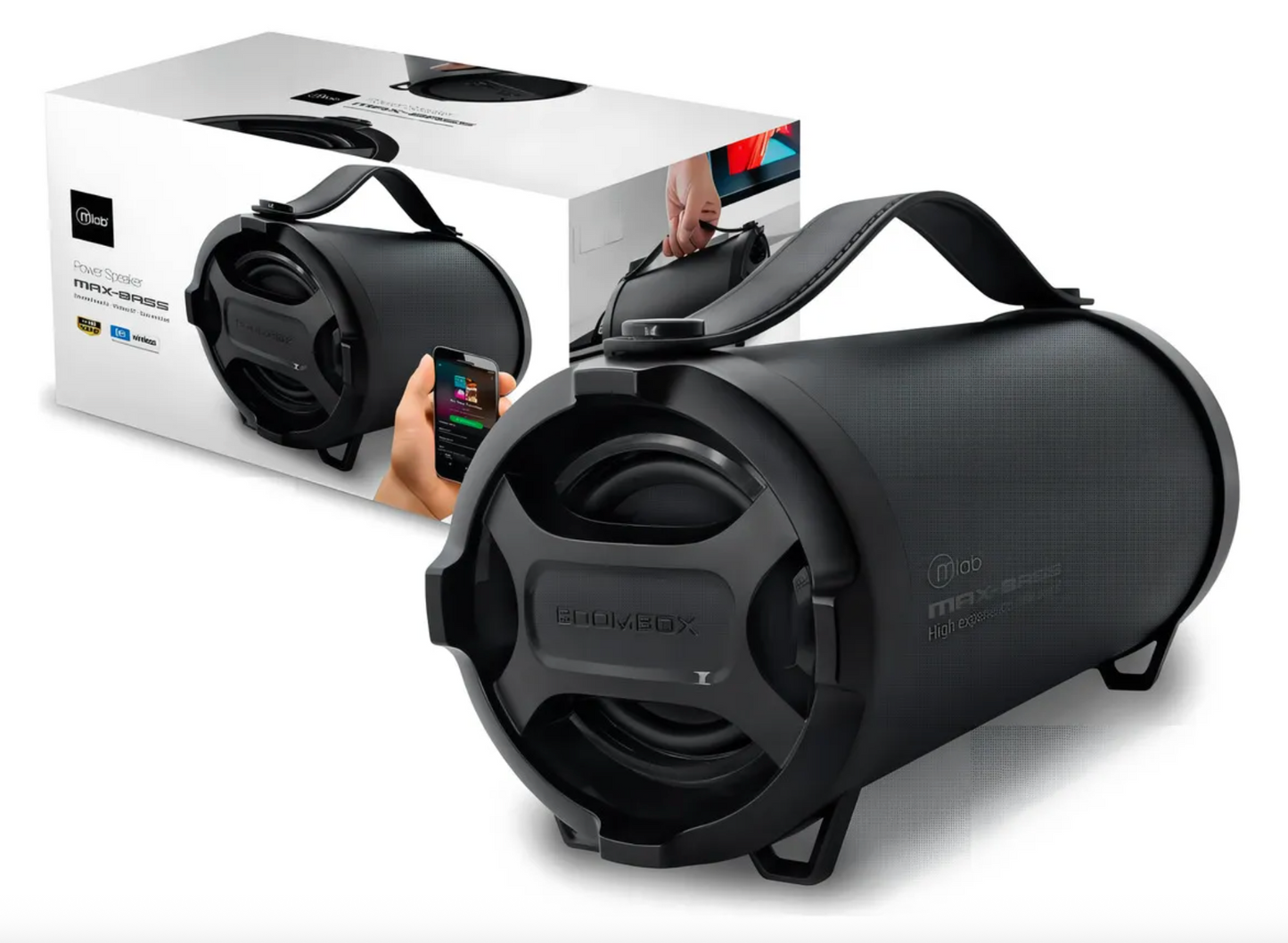 Parlante Bluetooth Microlab Maxbass Portátil Negra – imagen 3