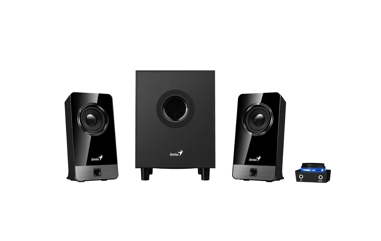 Parlantes Subwoofer Multimedia 2.1 Genius Sw-2.1-300x Negro – imagen 3