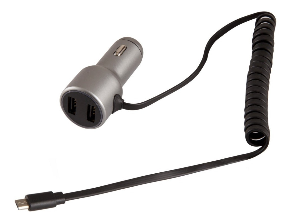 Cargador De Auto Aiwa Usb 3.1a Cable Micro Usb Aluminio – imagen 4
