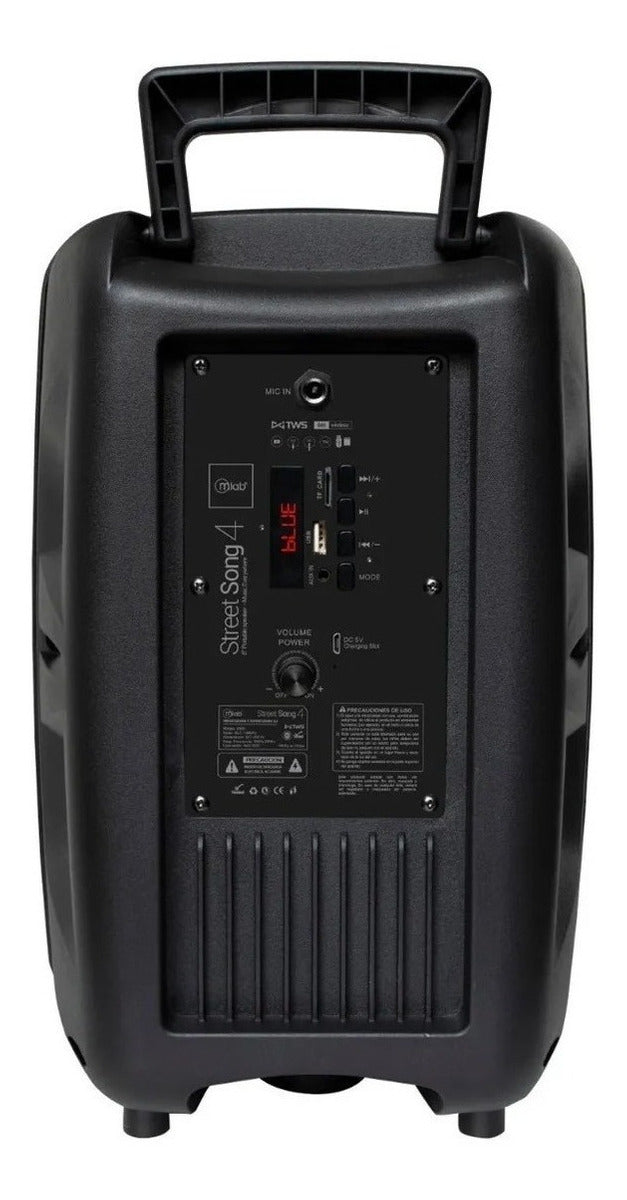 Parlante Bluetooth Microlab Portatil Karaoke 8900 Negro – imagen 3