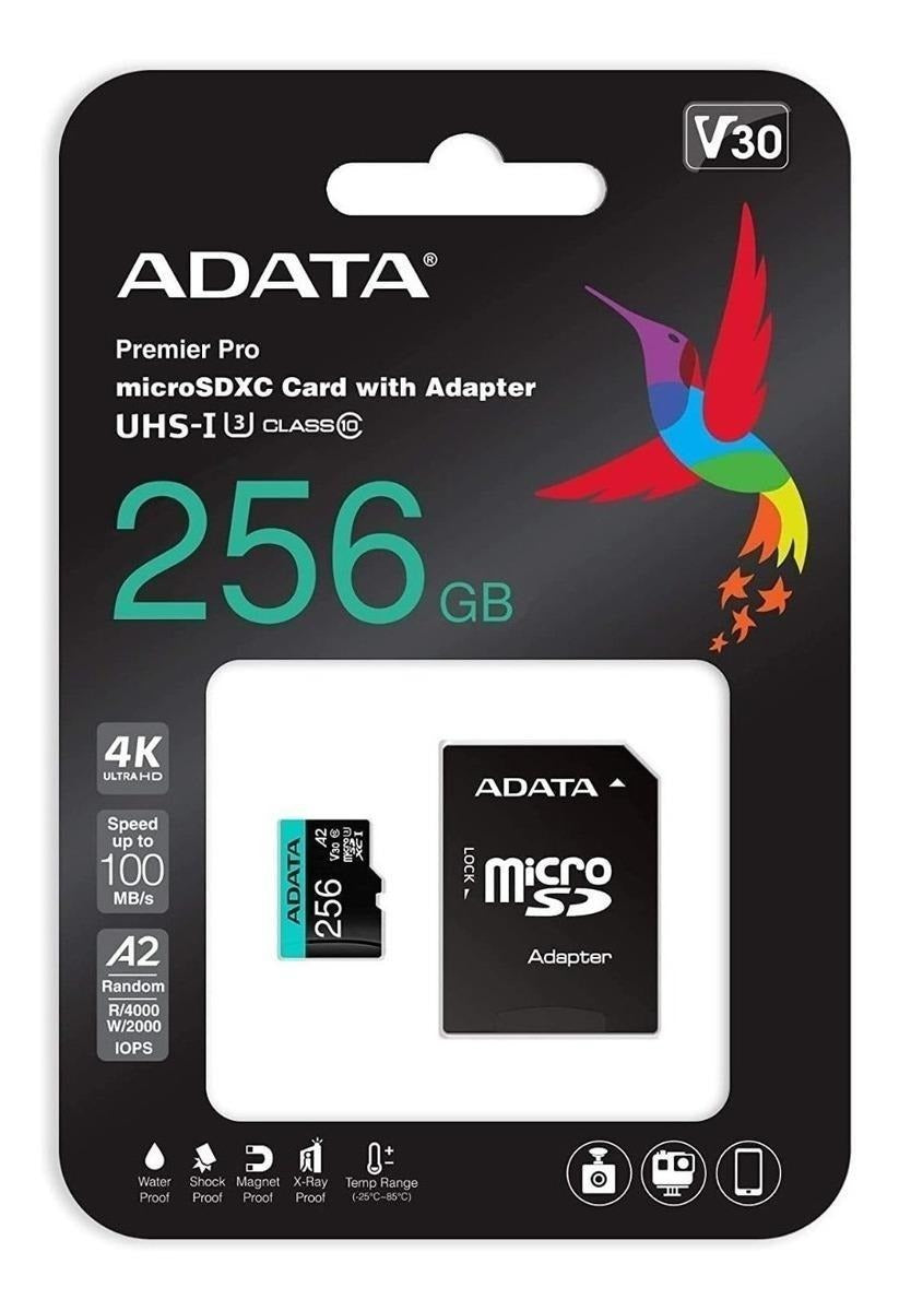Memoria Micro Sd Premier Pro 256 Gb Adata Clase 10 – imagen 3