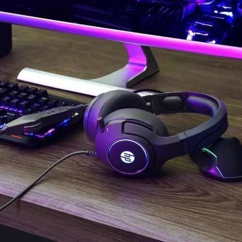 Audifonos Gamer Hp DHE-8003 Pc Negro Azul – imagen 4