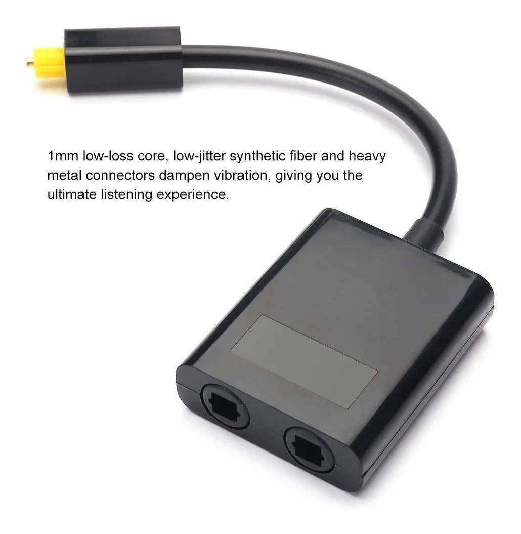 Splitter Óptico Fibra Toslink Digital 1 En 2 Salida De Audio Birlink – imagen 3