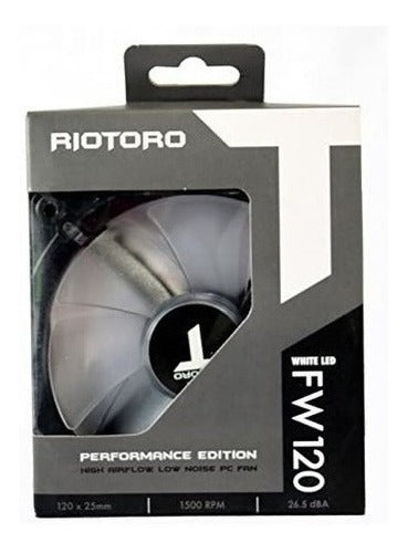 Ventilador Riotoro Cross X Classic Fw120 Blanco – imagen 3