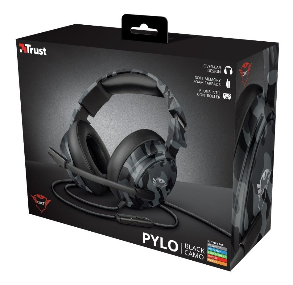 Audífonos Gamer Trust Gxt 433k Pylo Ps4 Ps5 Pc Xbox Camu Gris – imagen 2