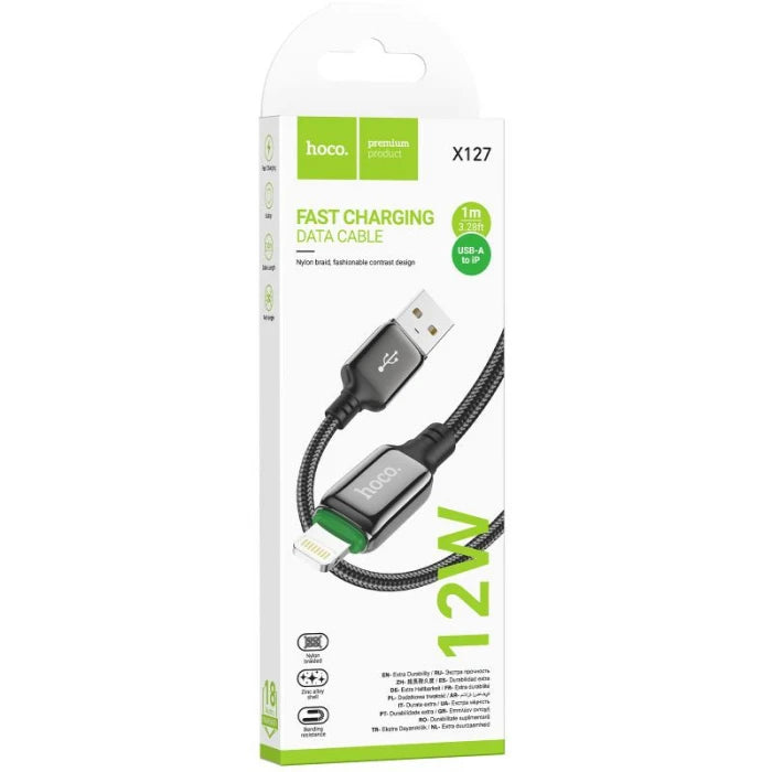 Cable Usb Para Lightning 2.4a Hoco X127 Negro – imagen 5