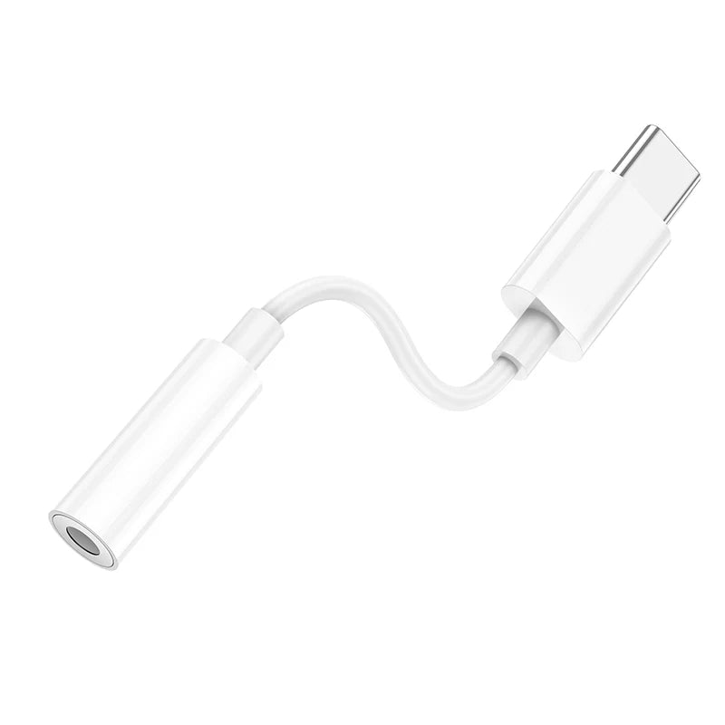 Adaptador Audio Tipo C a 3.5mm Hoco Ls35 Blanco – imagen 3