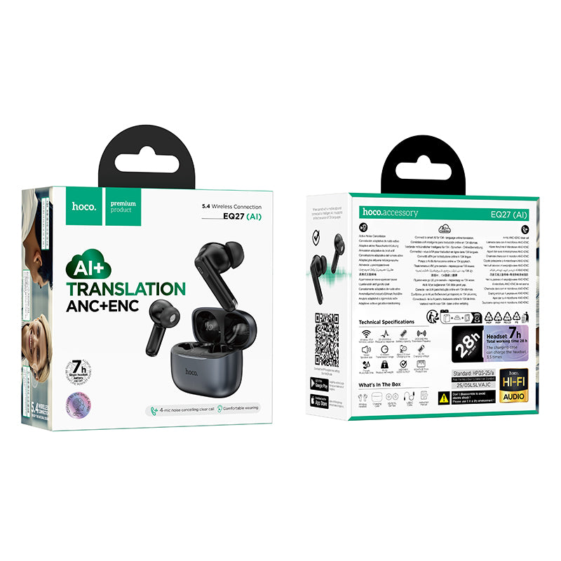 Audífonos Bluetooth In Ear Hoco Eq27 True Wireless Blanco – imagen 4