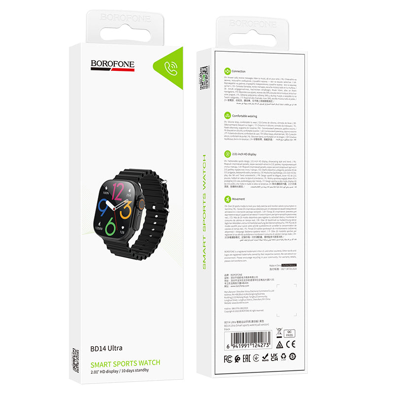 Smartwatch Reloj Inteligente Bluetooth Borofone Bd14 Ultra Negro – imagen 3