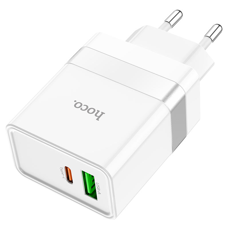 Cargador Hoco N21 30w Carga Rapida Dual Blanco – imagen 6