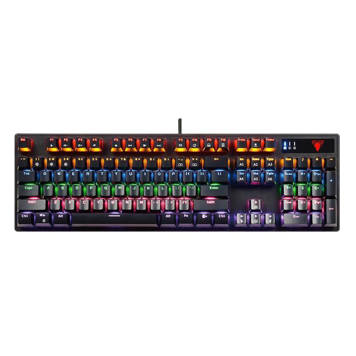 Teclado Game Mecanico Jedel Kl-100 Switch Blue Rgb Negro