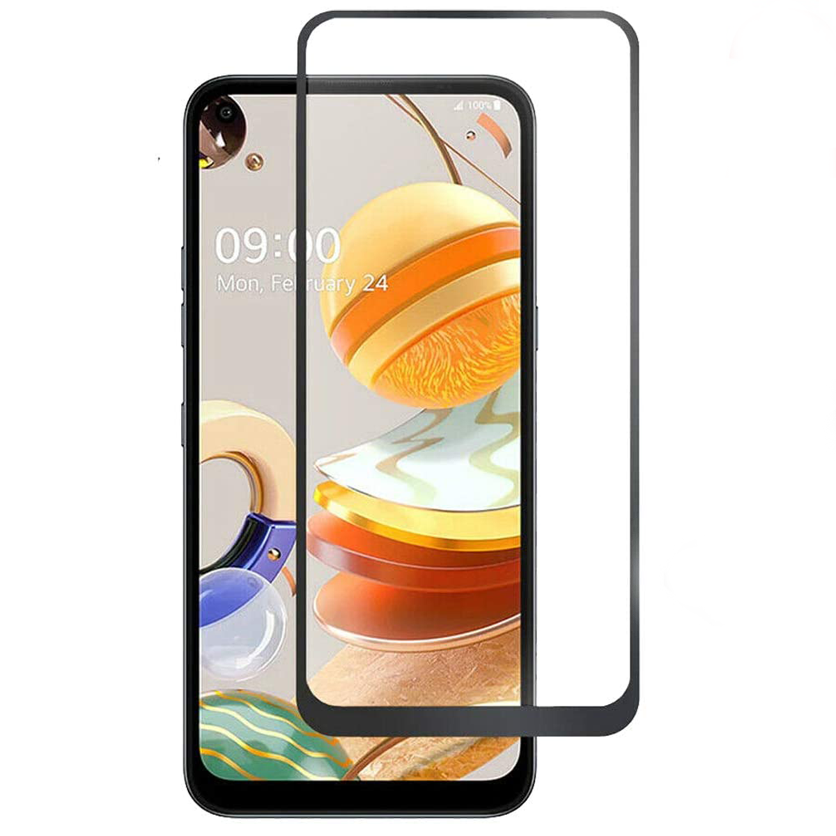 Lg K61 Vidrio Templado 3D Full Pegamento