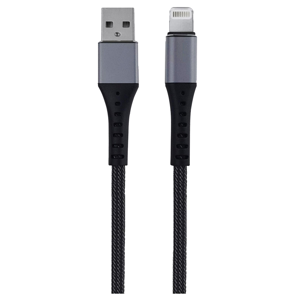 Cable Lightning Aluminio Reforzado 1M Budix Negro