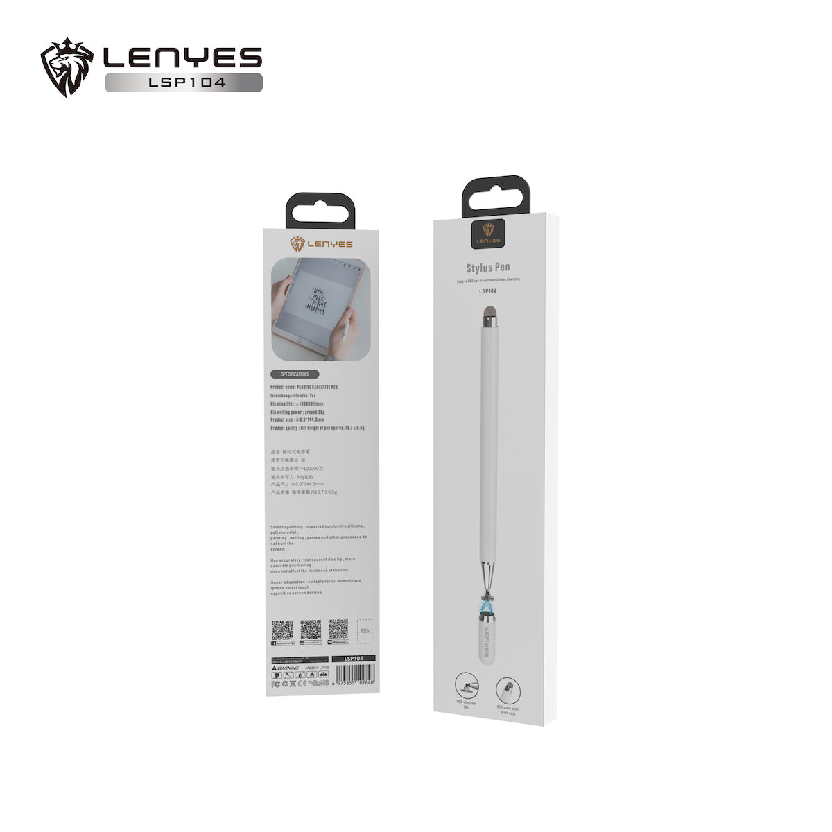 Lápiz Touch Passive Pen Lenyes LSP104 Blanco – imagen 2