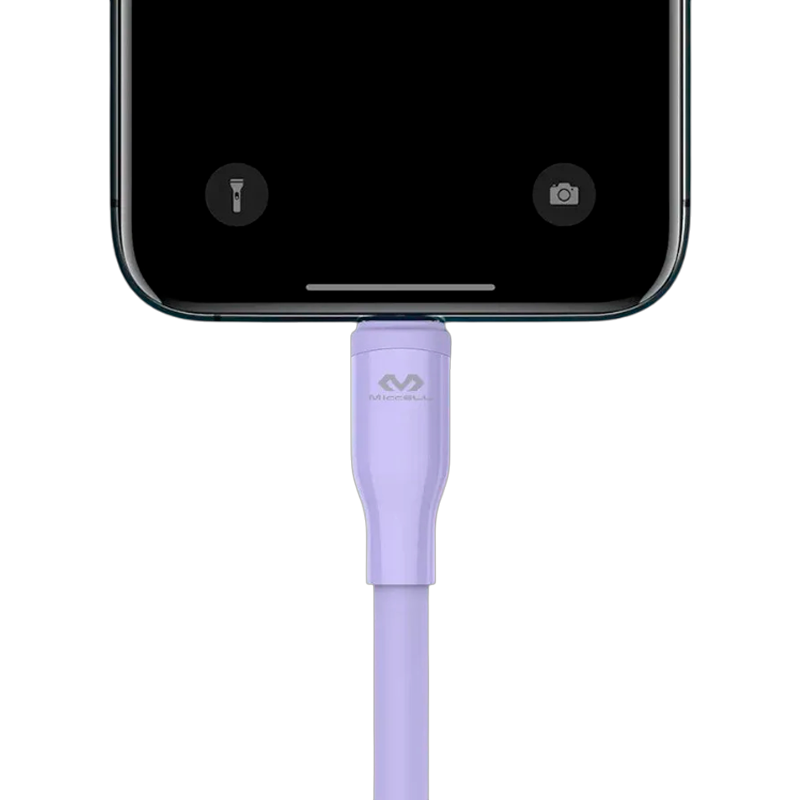 Cable Usb a Lightning 1.2m Miccell Vq-d10 Morado – imagen 3
