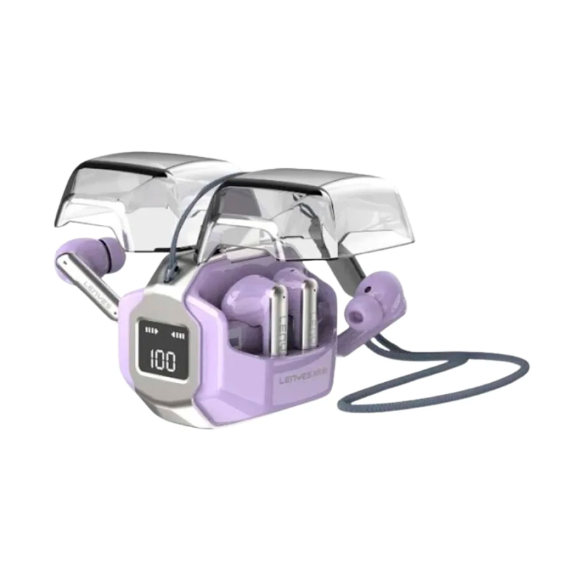 Audífonos In Ear Bluetooth Lenyes Tesla Tws Air 80 Morado