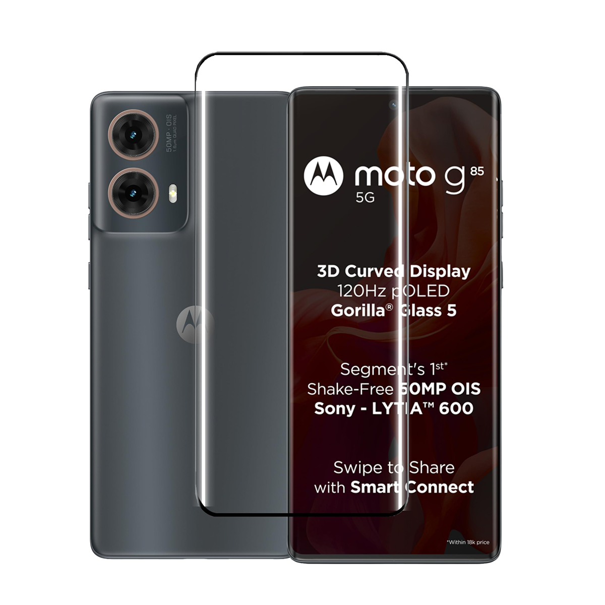 Lamina Vidrio Templado Completa Motorola Moto G85 5g