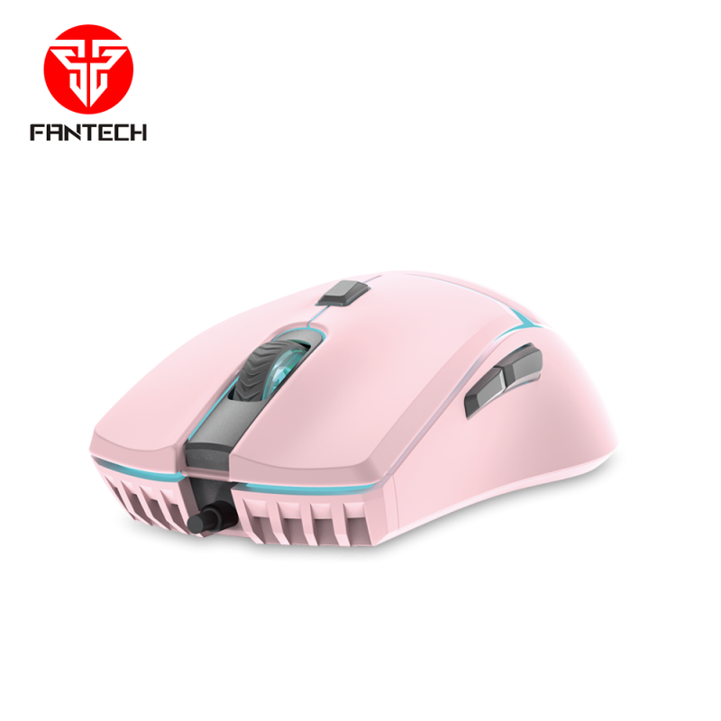Mouse Gamer Fantech Crypto Xv7 8000 Dpi Sakura Edition Rosado – imagen 5