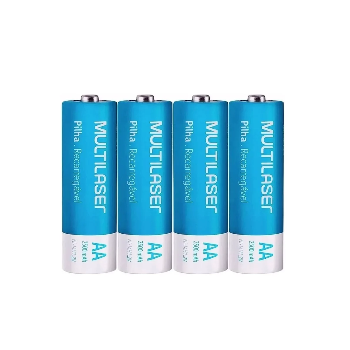 Pilas Recargables Multilaser AA 2500 Mah 4 Unidades