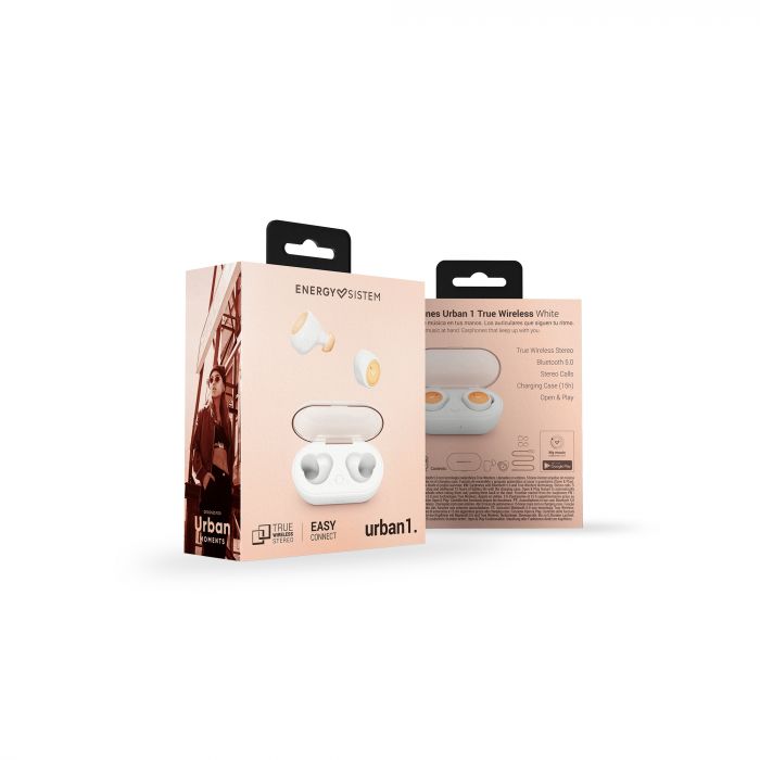Audifonos Bluetooth Earphones Urban 1 True Energy Sistem Blanco – imagen 5