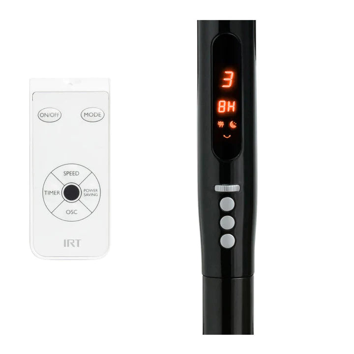 Ventilador De Pie 16 Pulgadas Irt 3 Velocidades Timer Negro – imagen 2